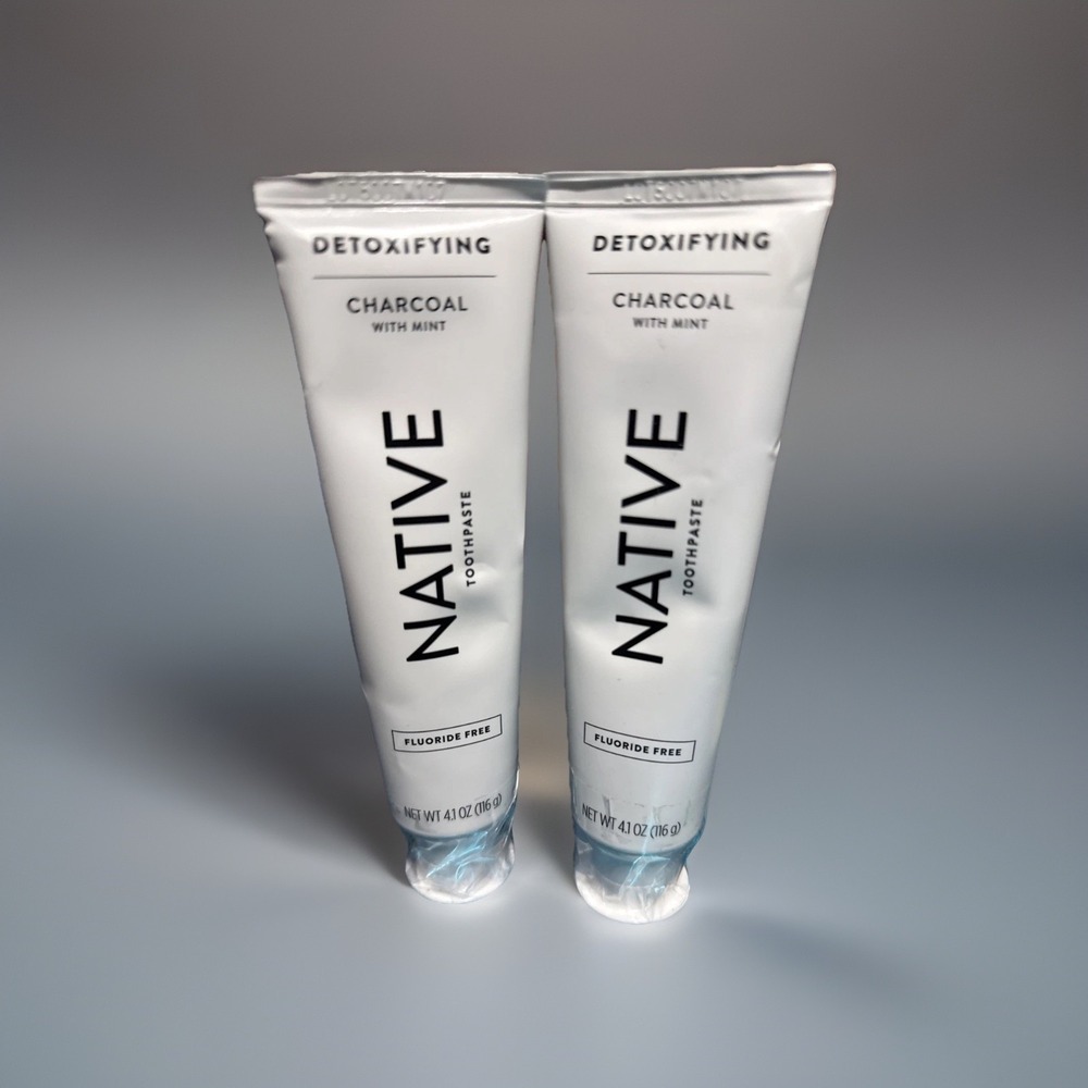 Native Toothpaste - Fluoride Free Charcoal Toothpaste 2 Pack